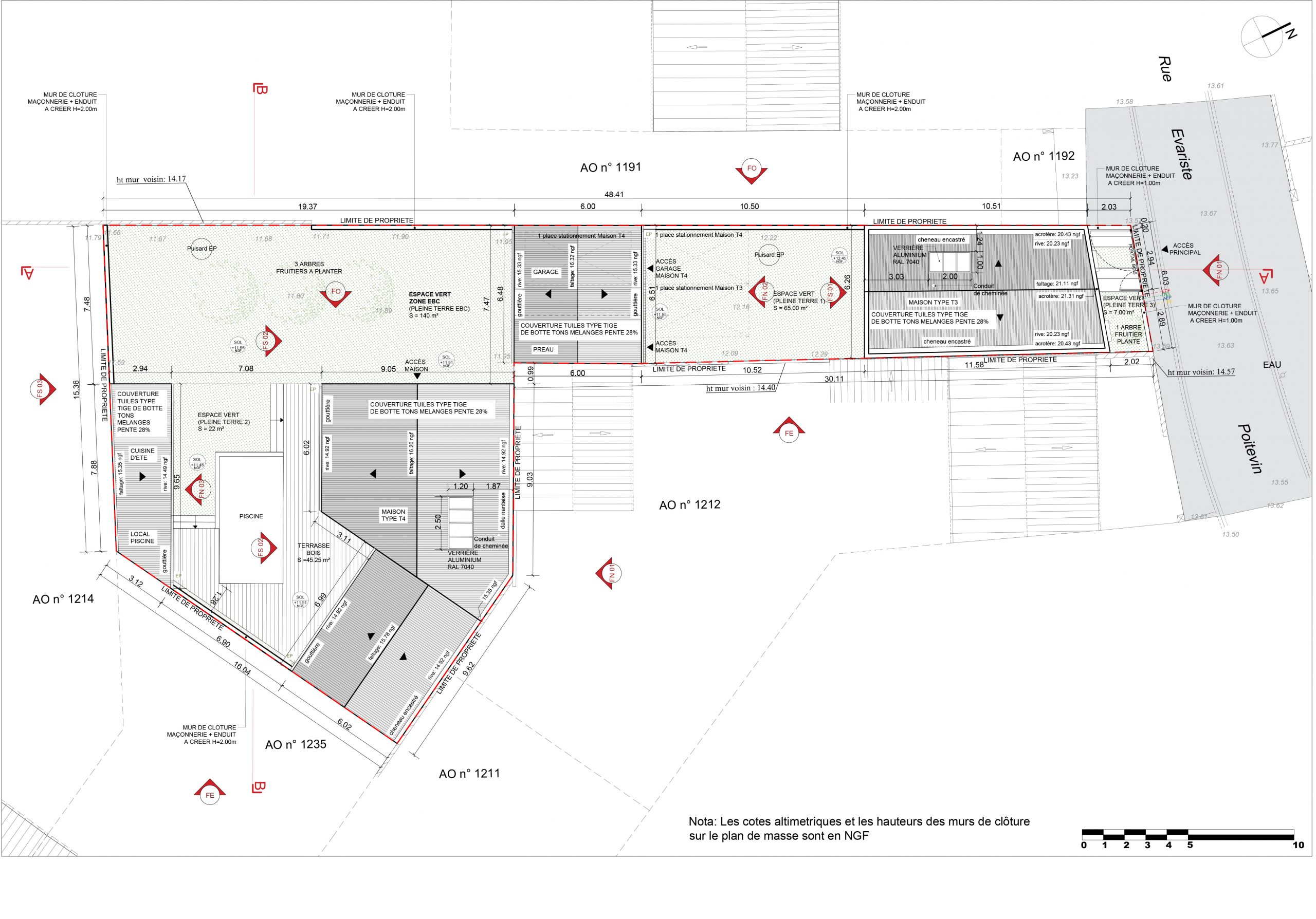 PLAN MASSE – PROJET PLAN MASSE - PROJET