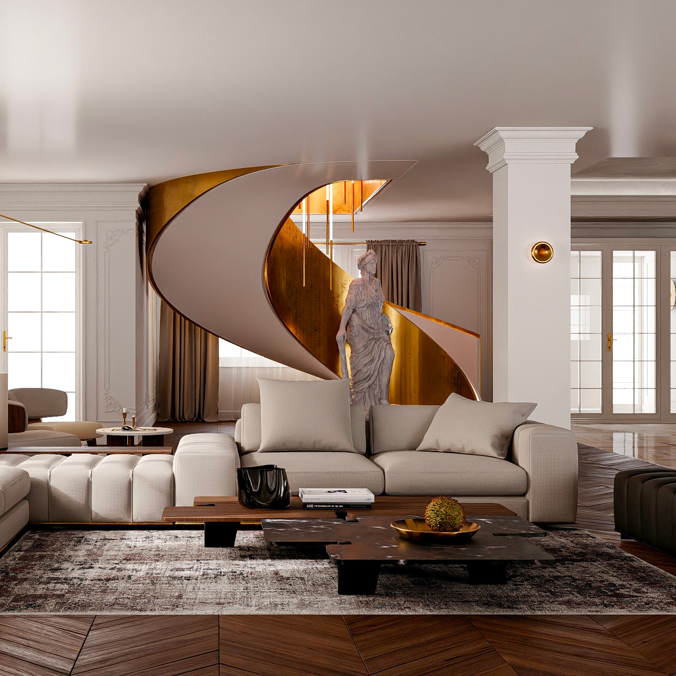 Projet d'architecture d'intérieur d'une maison